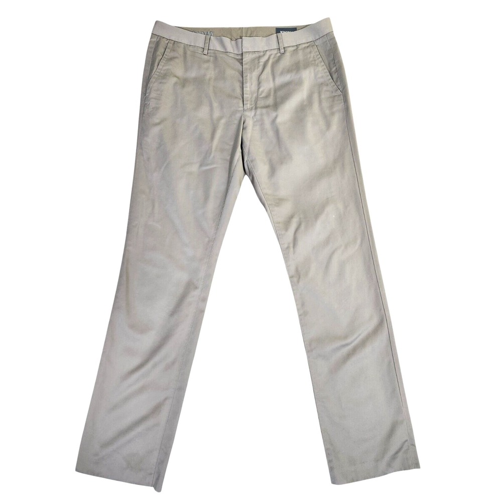 Bonobos Slim Pants Men's 35x32 (Fits 36x32) Beige Weekday Warrior Wednesday